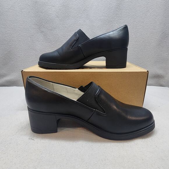 Cliffs by White Mountain Womens Hunton Black Loafers 8 Wide - Picture 2 of 7
